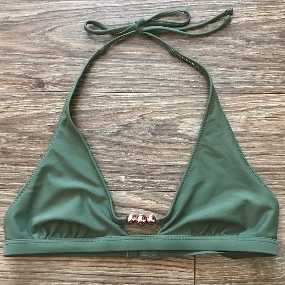 Aerie bikini top sz Small green